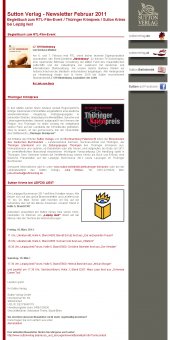 Sutton Verlag - HTML - Newsletter 2011